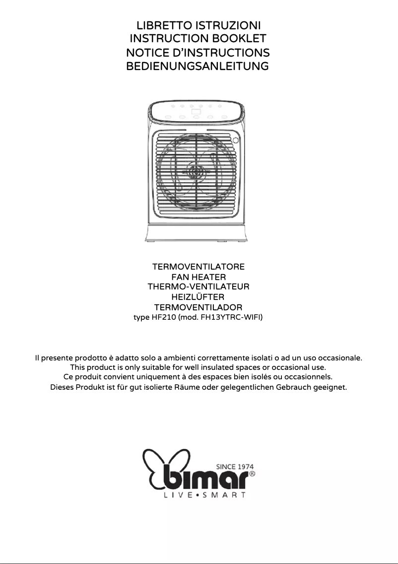 Imagen de la primera página del manual del dispositivo HF210