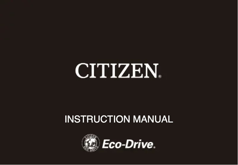 Página 1 del manual Manual de usuario Citizen Eco-Drive CA4211-72L