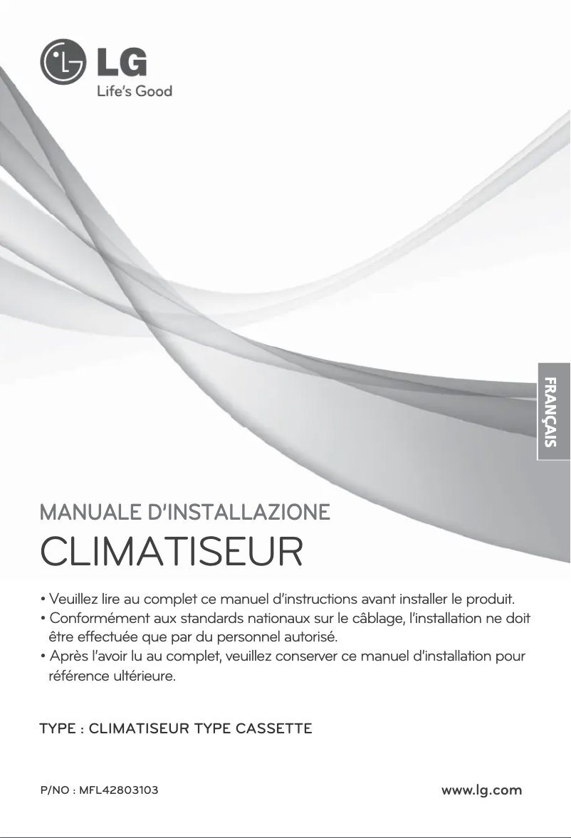 Imagen de la primera página del manual del dispositivo ARNU15GTQC2