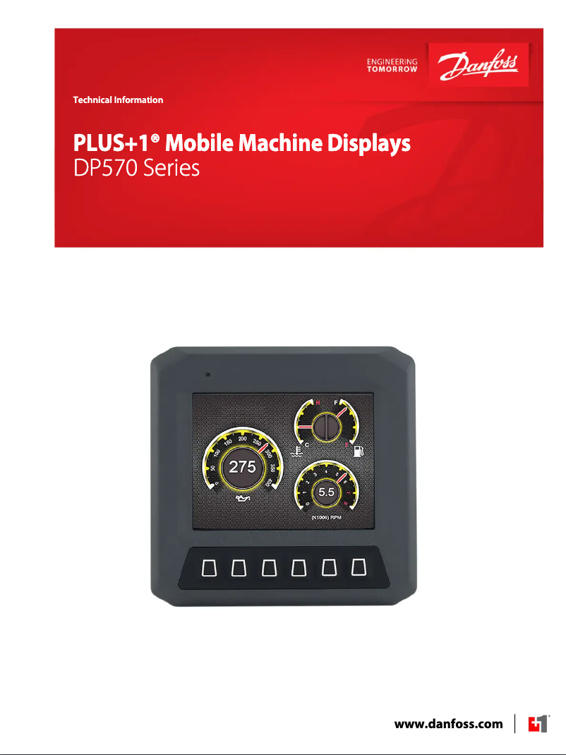 Página 1 del manual Manual de usuario Danfoss DP570