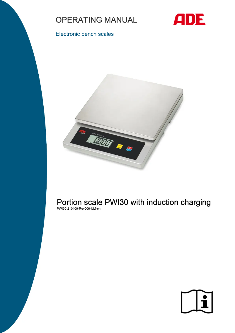 Imagen de la primera página del manual del dispositivo PWI30