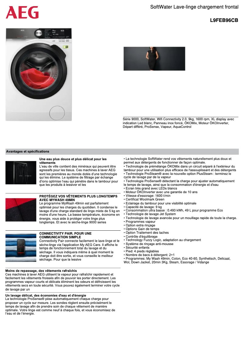 Imagen de la primera página del manual del dispositivo L9FEB96CB