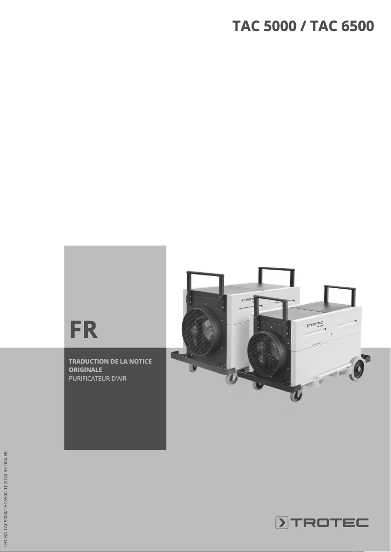 Página 1 del manual Manual de usuario Trotec TAC 5000