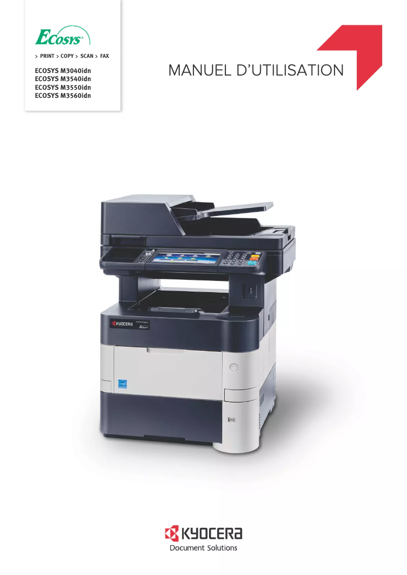 Página 1 del manual Manual de usuario Kyocera ECOSYS M3540idn