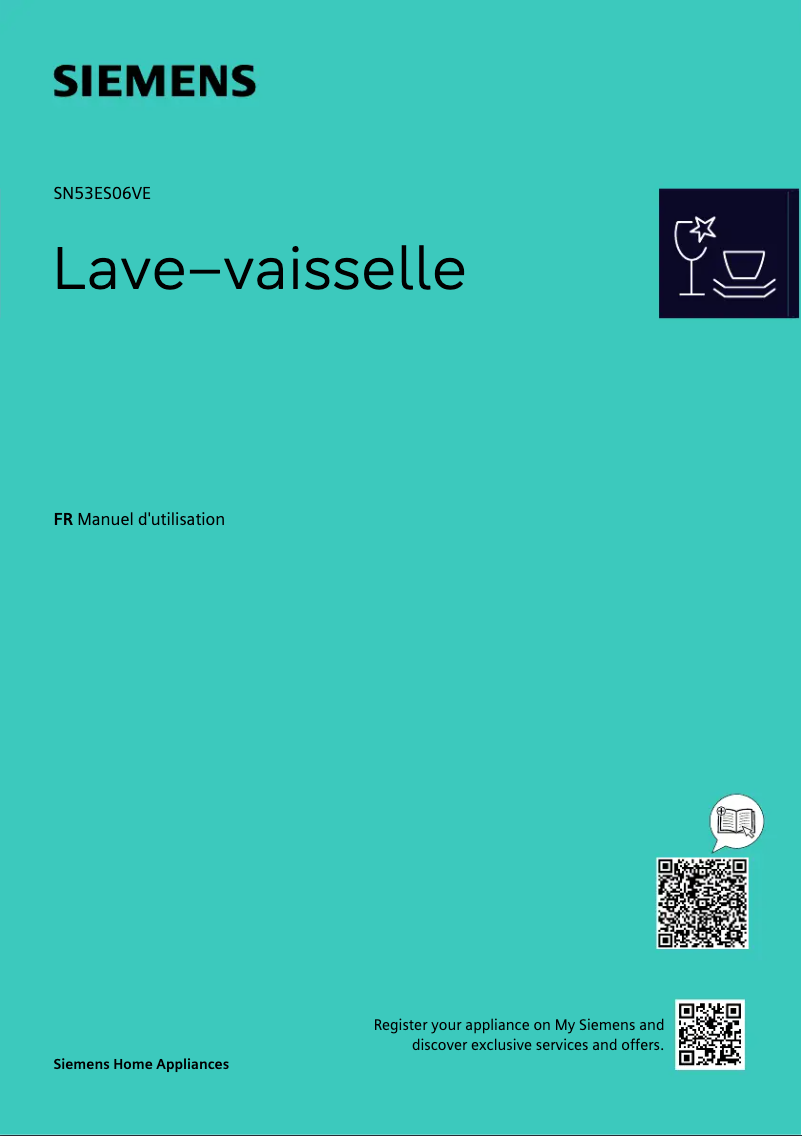 Página 1 del manual Manual de usuario Siemens SN53ES06VE