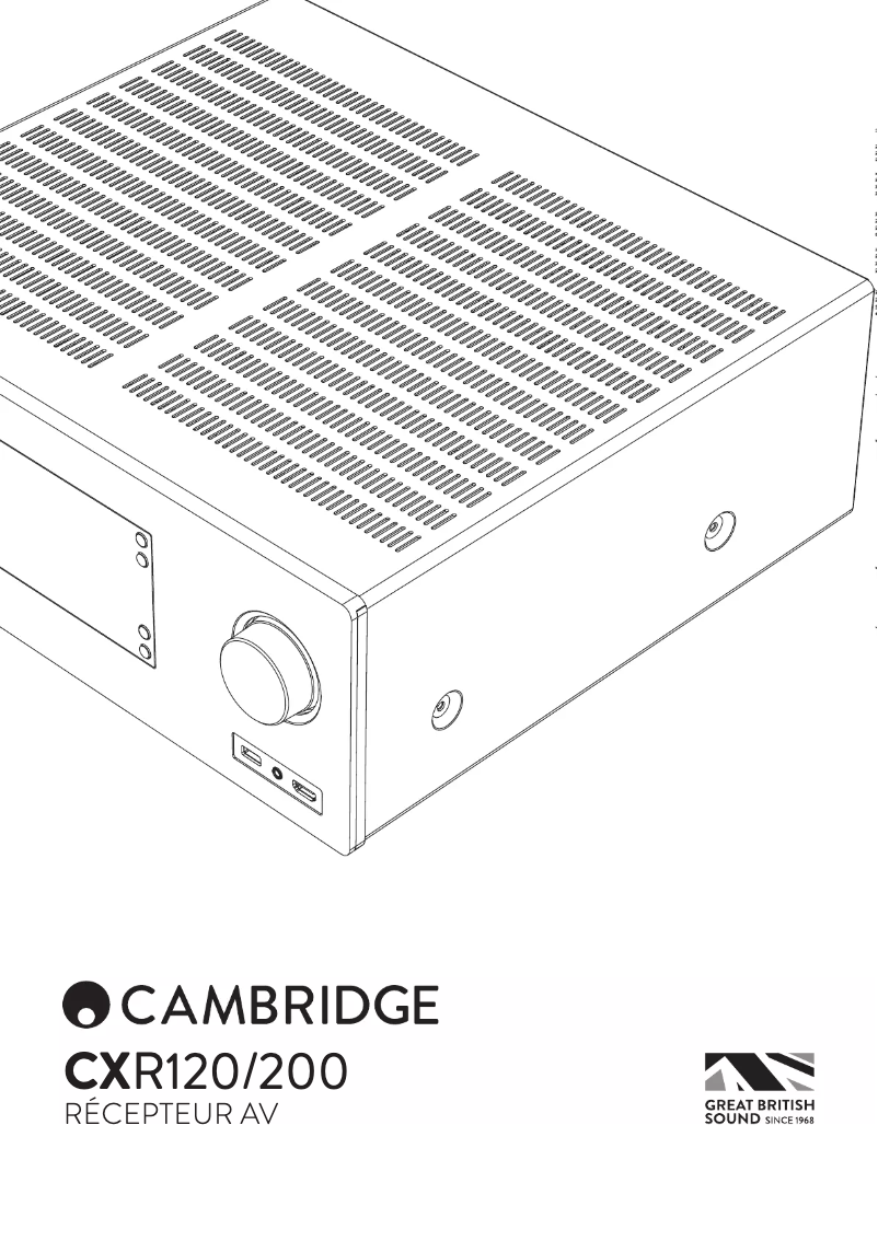 Página 1 del manual Manual de usuario Cambridge CXR120