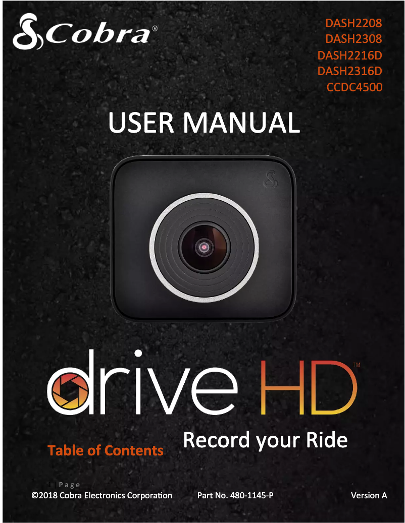 Imagen de la primera página del manual del dispositivo DASH2308