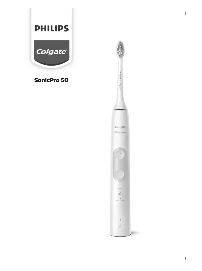 Página 1 del manual Manual de usuario Philips Colgate SonicPro 50 PC0836