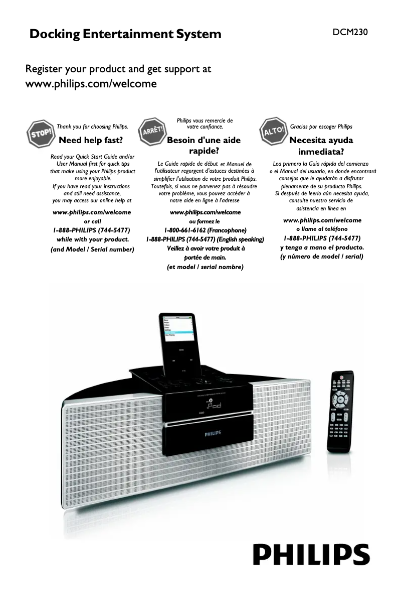 Página 1 del manual Manual de usuario Philips DCM230