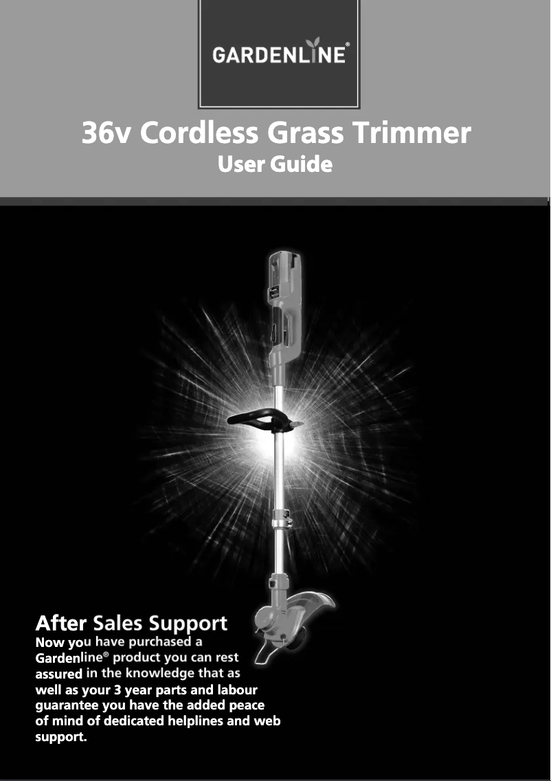Página 1 del manual Manual de usuario Gardenline GL-CT 36 Li
