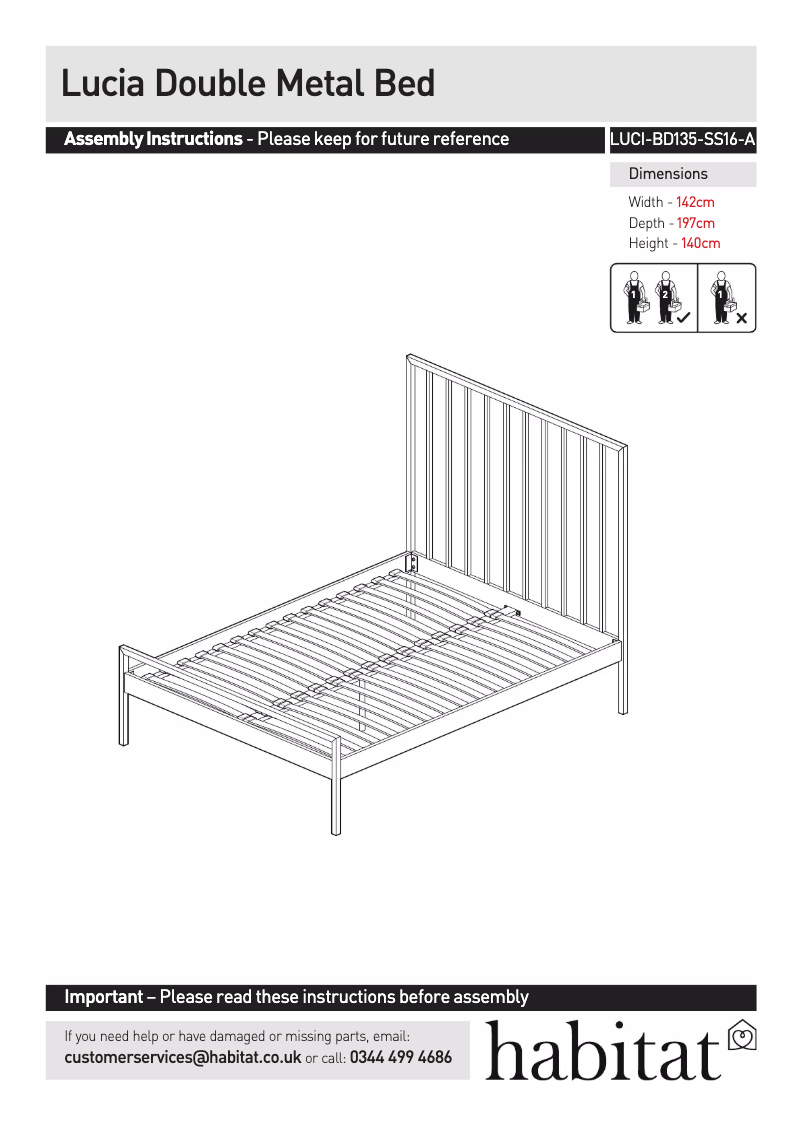 Imagen de la primera página del manual del dispositivo Lucia