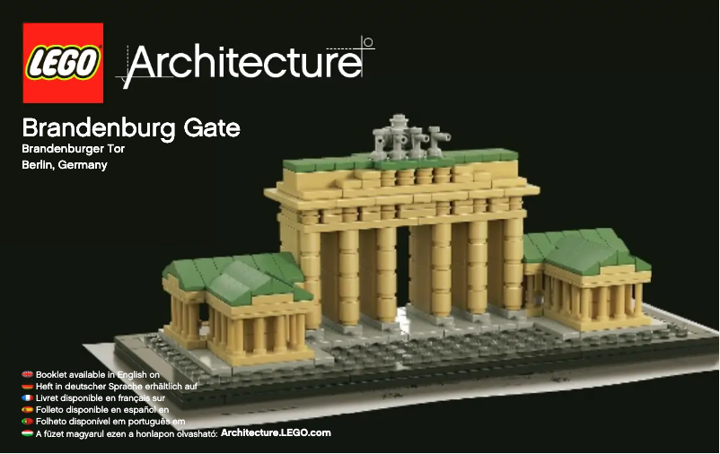 Página 1 del manual Manual de usuario Lego Brandenburg Gate