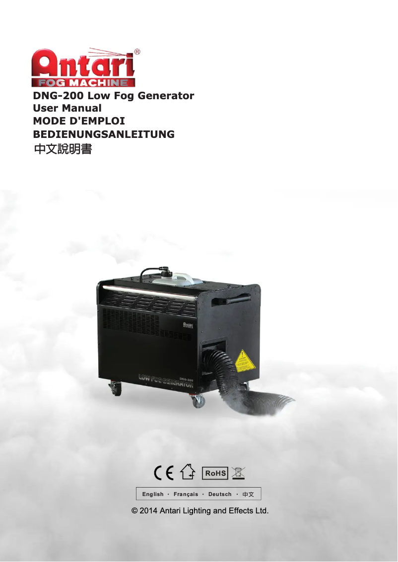 Imagen de la primera página del manual del dispositivo DNG-200