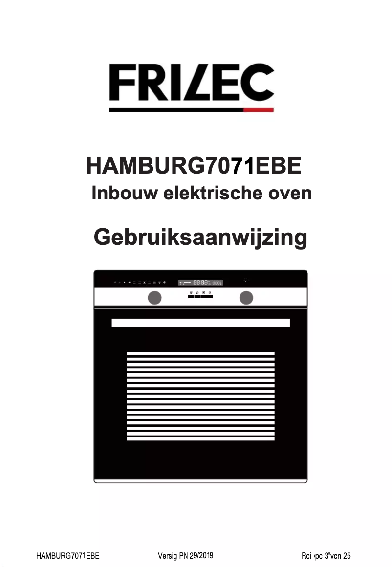 Imagen de la primera página del manual del dispositivo HAMBURG7071EBE