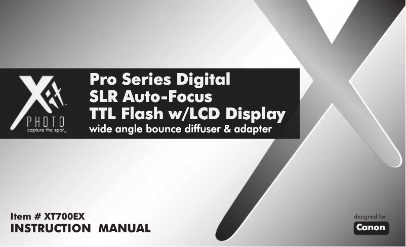 Imagen de la primera página del manual del dispositivo XT700EX