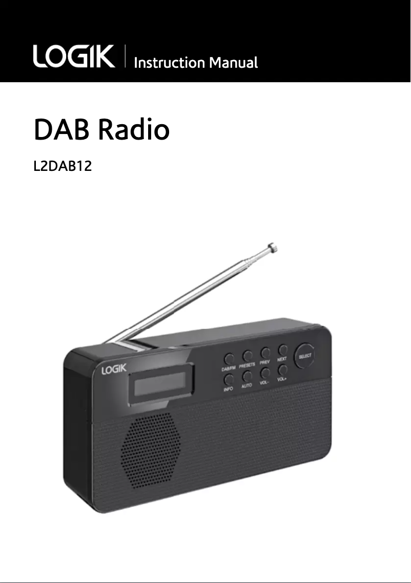 Imagen de la primera página del manual del dispositivo L2DAB12