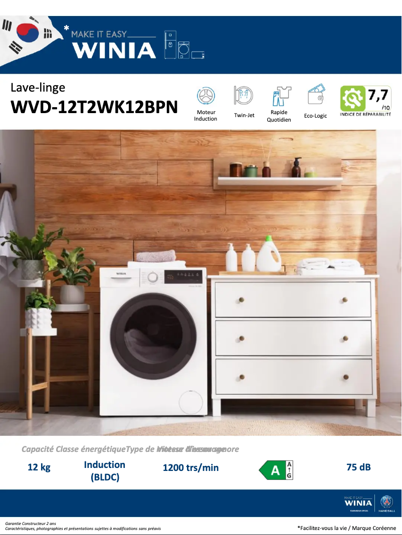 Imagen de la primera página del manual del dispositivo WVD-12T2WK12BPN