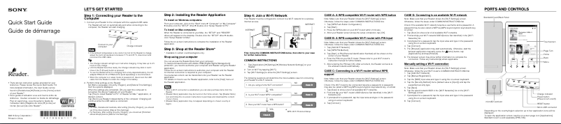 Página 1 del manual Guía de instalación Sony Touch PRS-T3