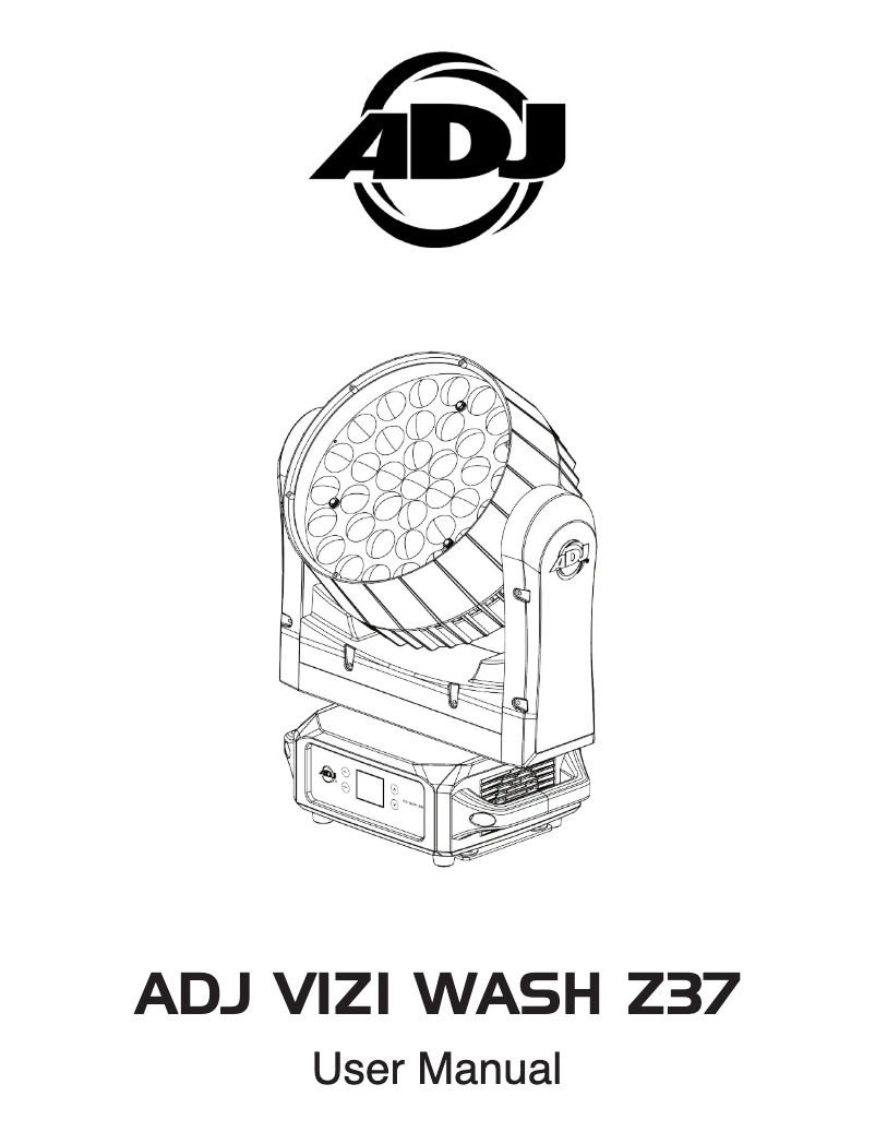 Página 1 del manual Manual de usuario Adj Vizi Wash Z37