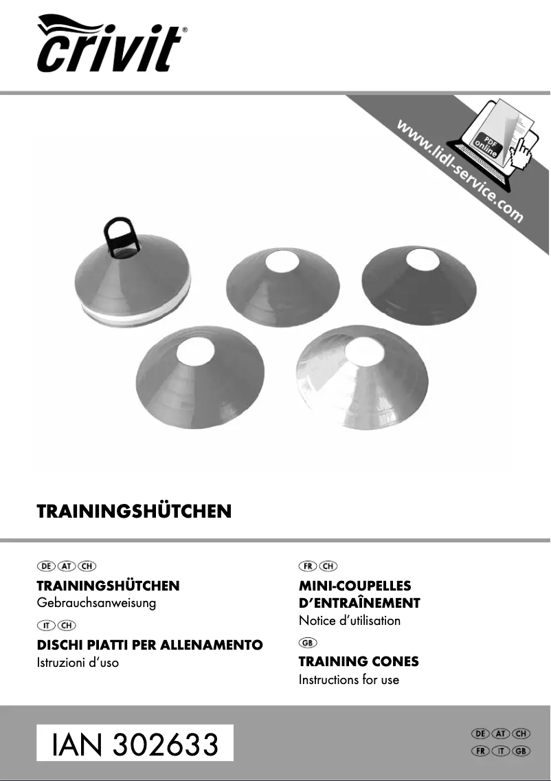 Página nº 1 - Manual de usuario Crivit IAN 302633