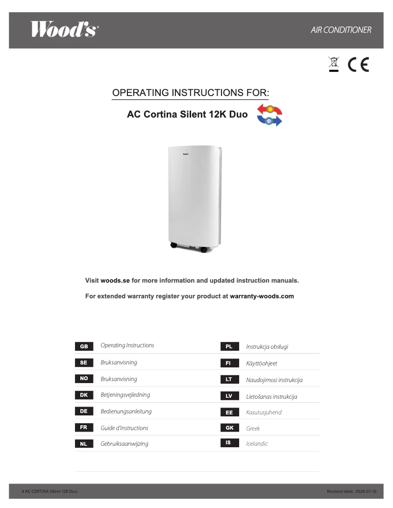 Imagen de la primera página del manual del dispositivo WAC1201G