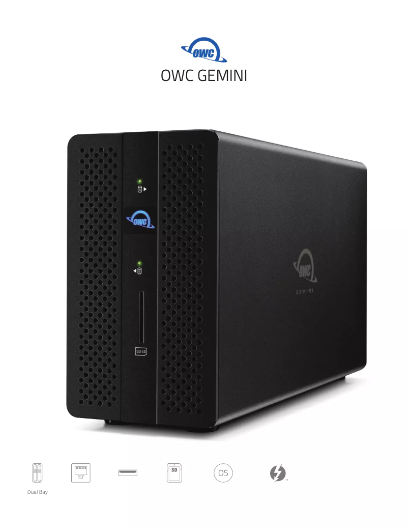 Página nº 1 - Manual de usuario OWC Gemini