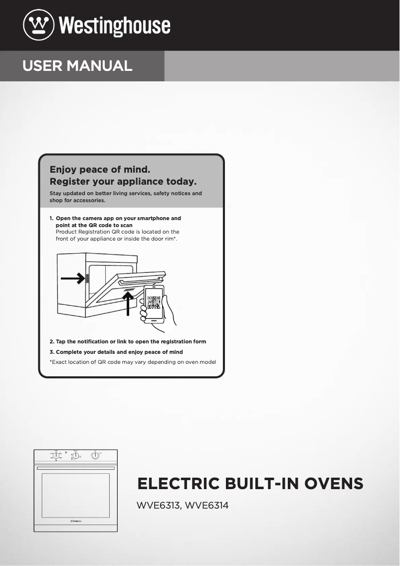Imagen de la primera página del manual del dispositivo WVE6314WD