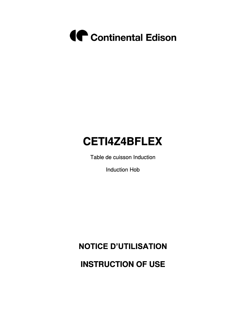 Imagen de la primera página del manual del dispositivo CETI4Z4BFLEX