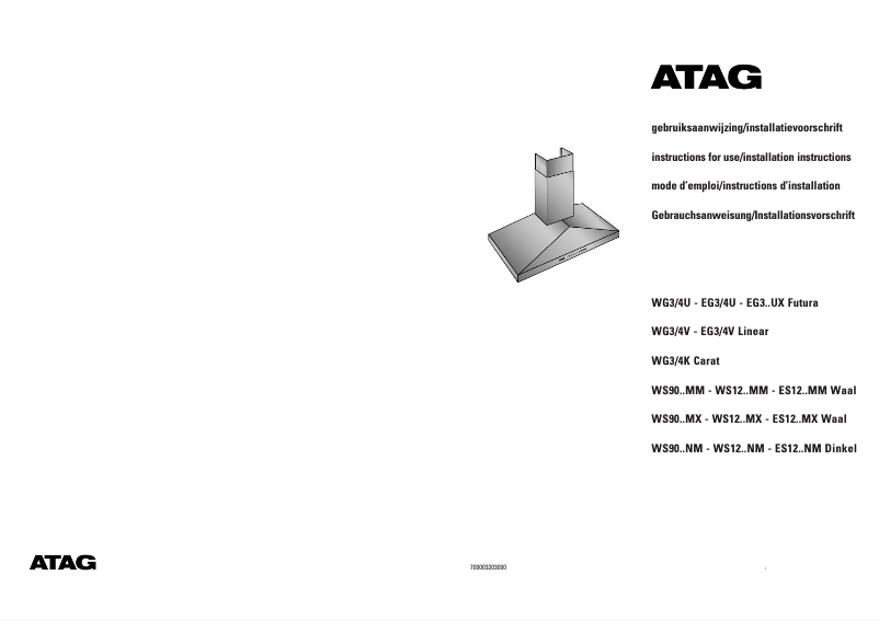 Página 1 del manual Manual de usuario Atag ES1211MX