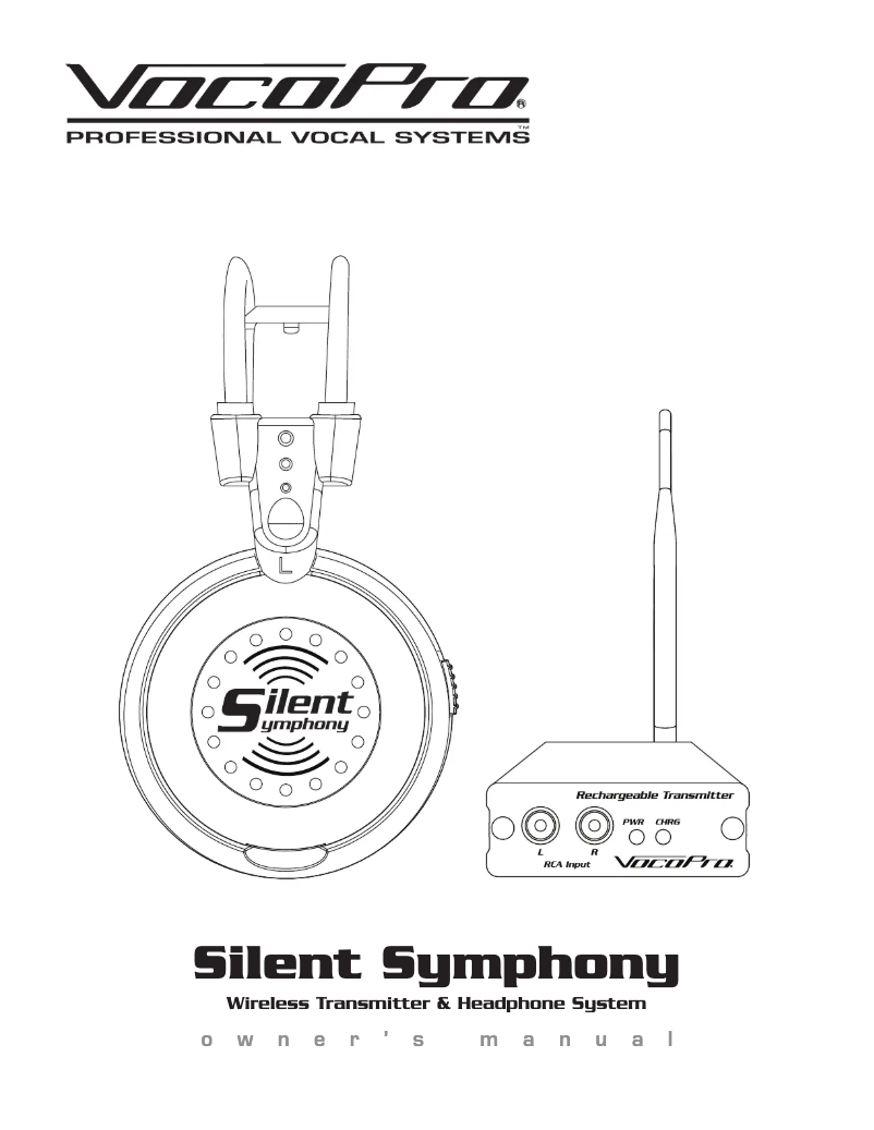 Imagen de la primera página del manual del dispositivo Silent Symphony
