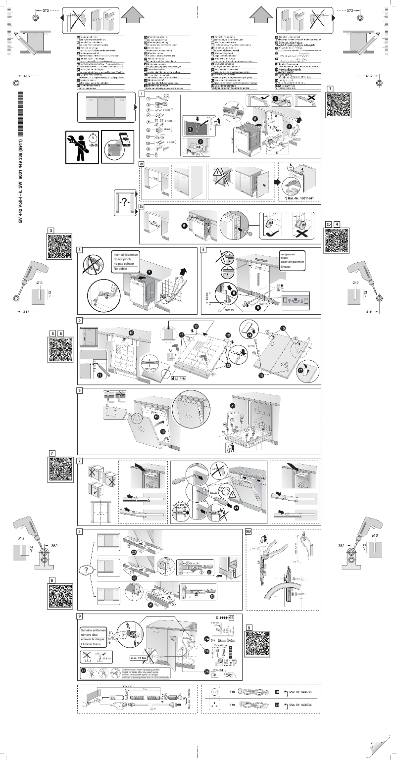 Página 1 del manual Instrucciones / montaje Siemens SR63HX64KE