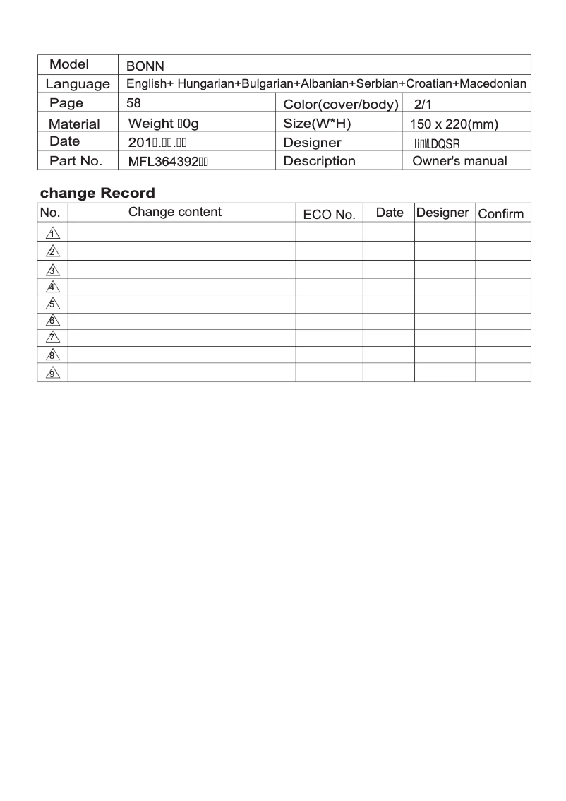 Página 1 del manual Manual de usuario LG V-CP983STU