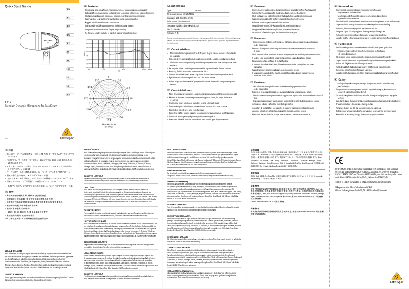 Imagen de la primera página del manual del dispositivo C112
