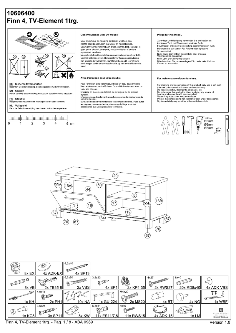 Página 1 del manual Manual de usuario Leen Bakker Finn 4