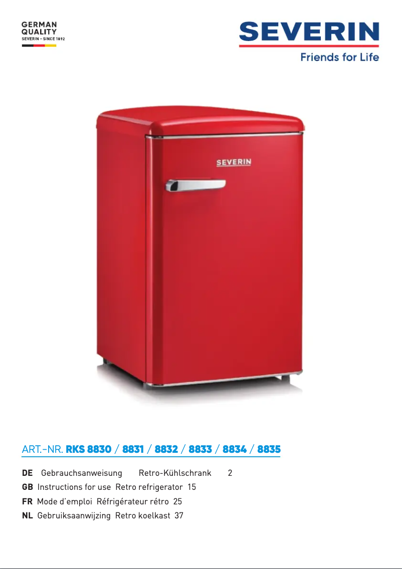 Imagen de la primera página del manual del dispositivo RKG 8832