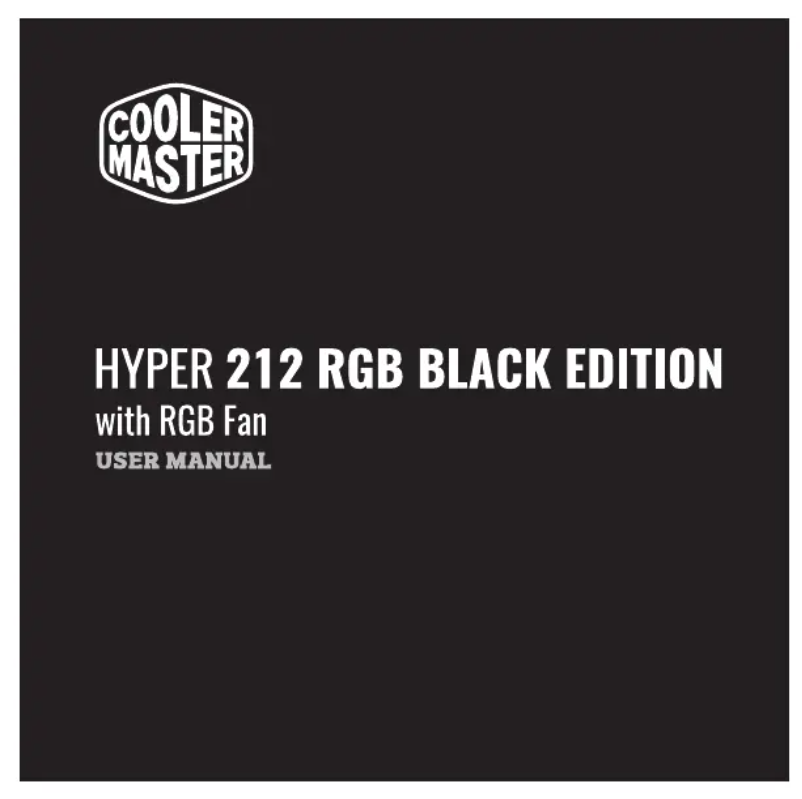 Página 1 del manual Manual de usuario Cooler Master Hyper 212 Black Edition