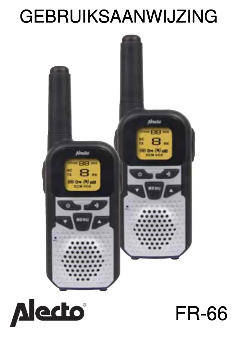 Página 1 del manual Manual de usuario Alecto FR-66 Twinset