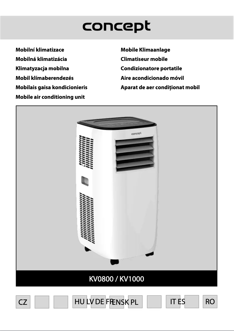 Imagen de la primera página del manual del dispositivo KV0800