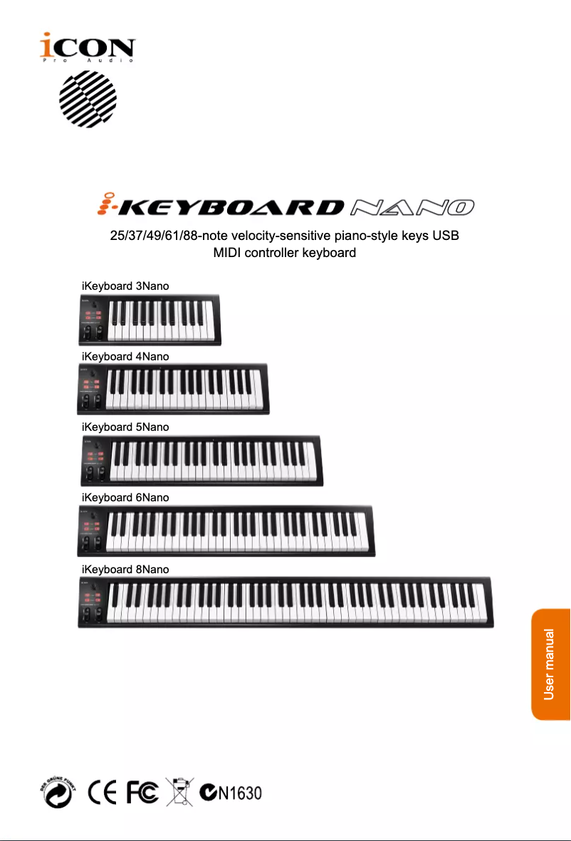 Imagen de la primera página del manual del dispositivo iKeyboard 6Nano