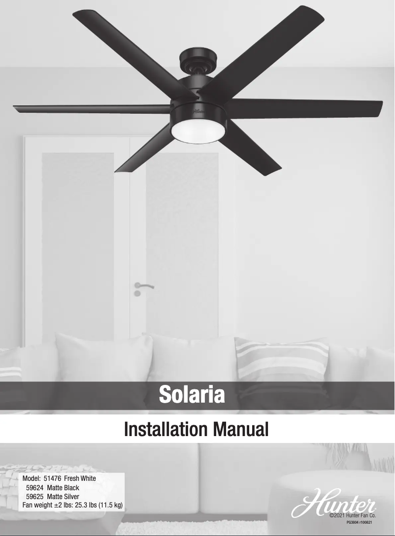 Imagen de la primera página del manual del dispositivo Solaria 51476