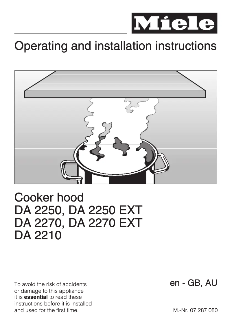 Imagen de la primera página del manual del dispositivo DA 2250 Ext