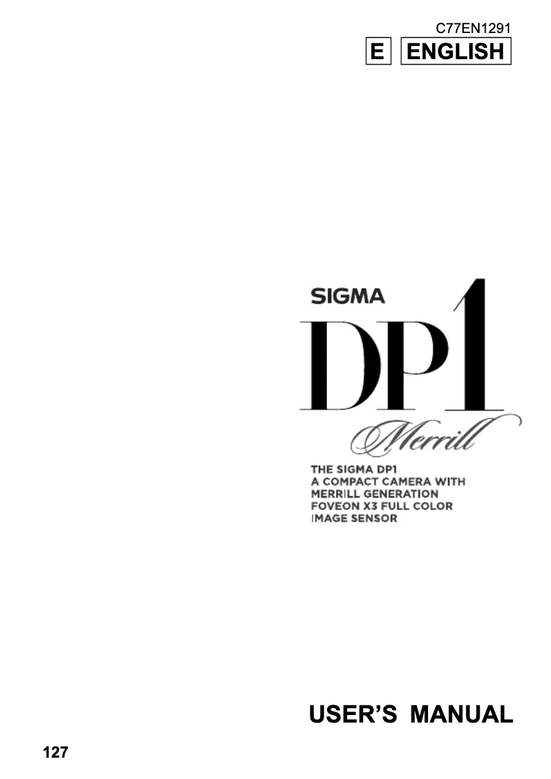 Imagen de la primera página del manual del dispositivo DP1 Merrill