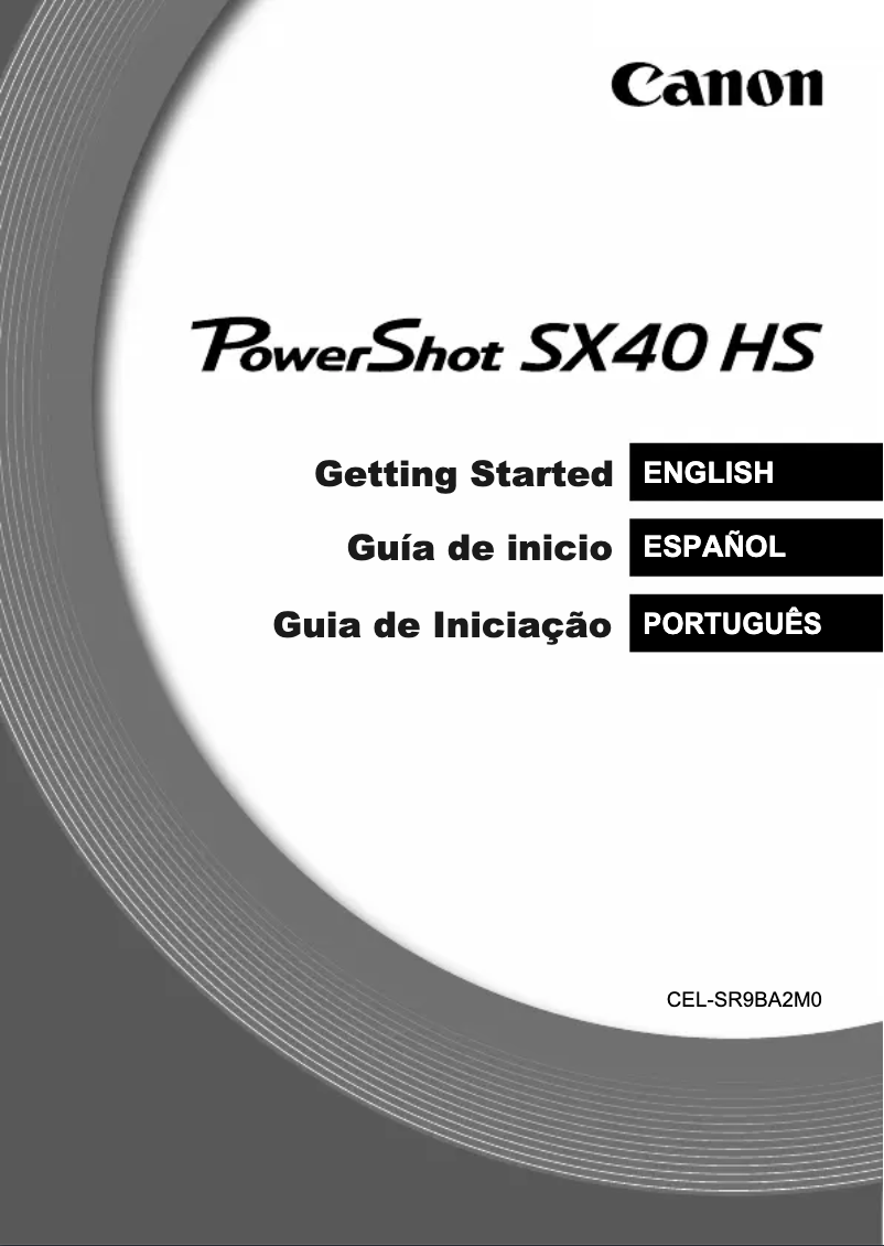 Imagen de la primera página del manual del dispositivo PowerShot SX40 HS