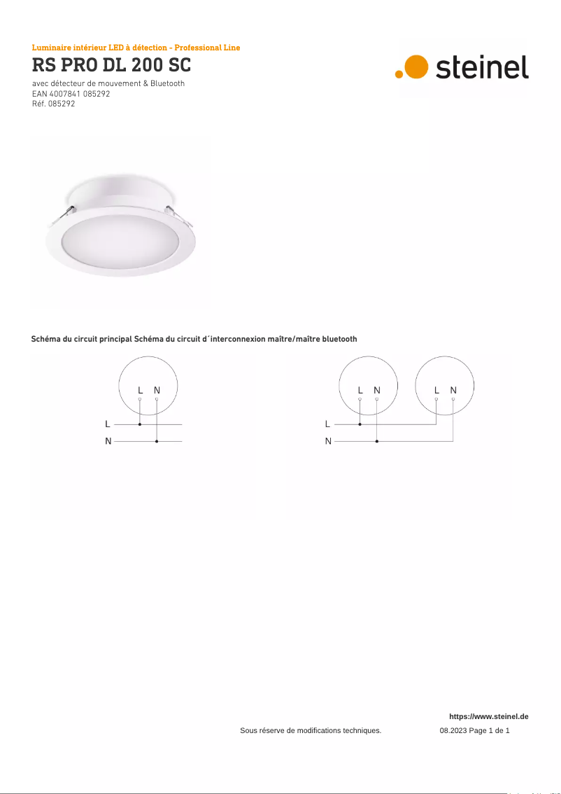 Imagen de la primera página del manual del dispositivo RS PRO DL 200 SC