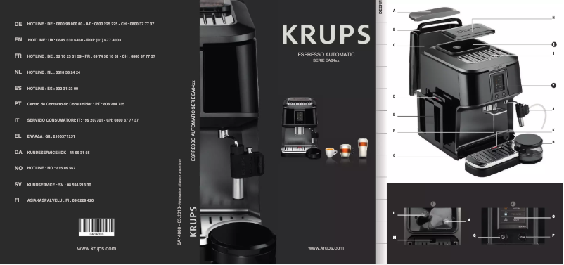 Página 1 del manual Manual de usuario Krups EA8448