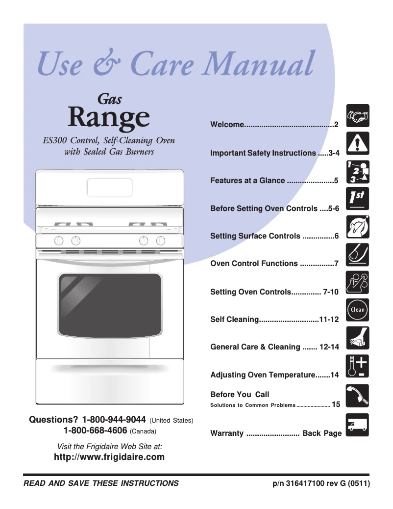 Imagen de la primera página del manual del dispositivo FGF366DC