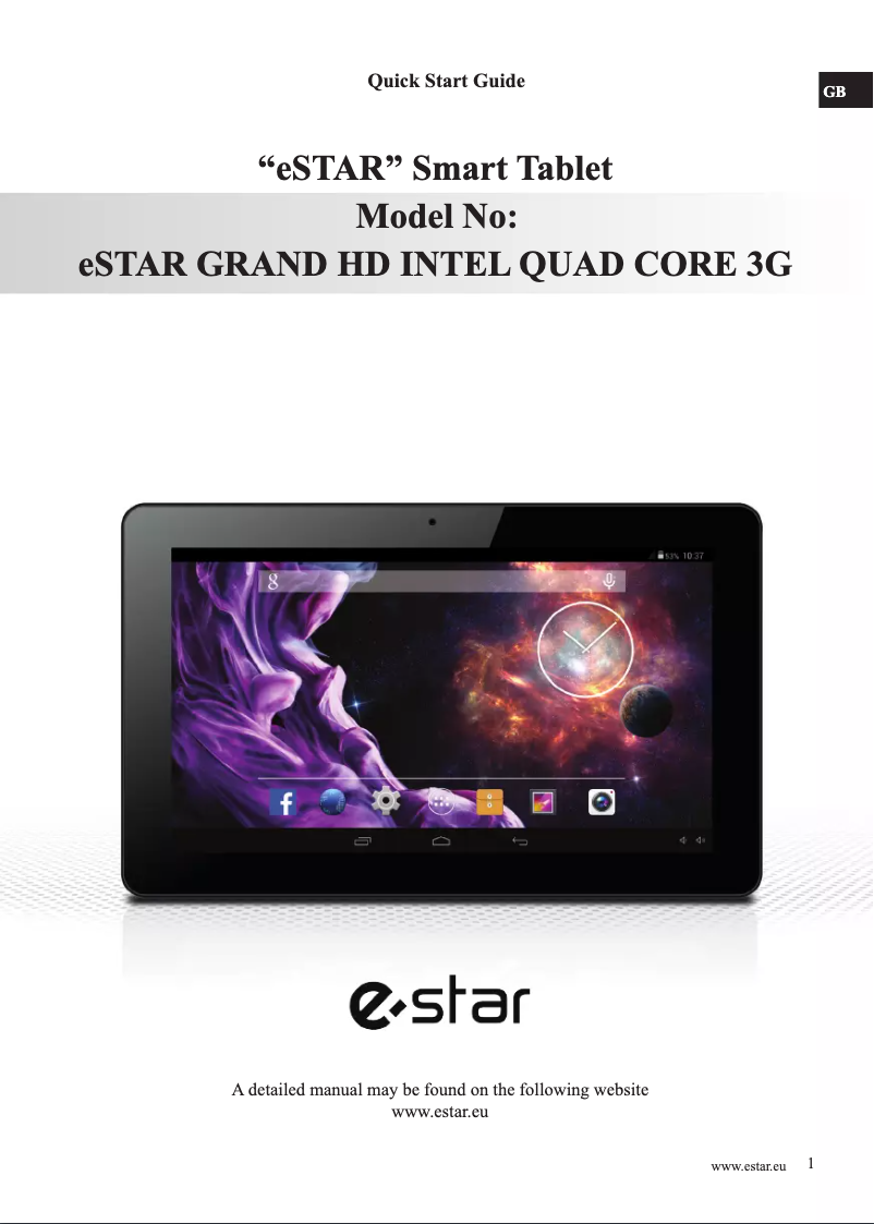 Imagen de la primera página del manual del dispositivo MID1148G