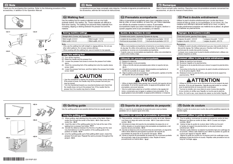 Página 1 del manual Manual de usuario Brother CP100X