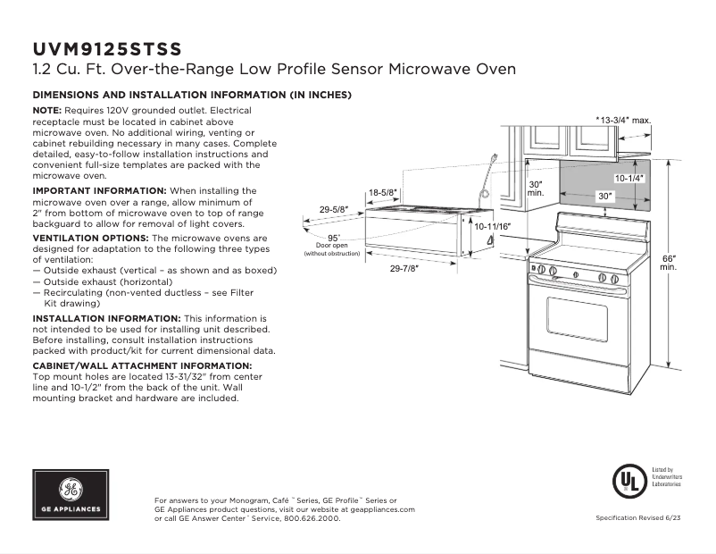 Imagen de la primera página del manual del dispositivo UVM9125STSS