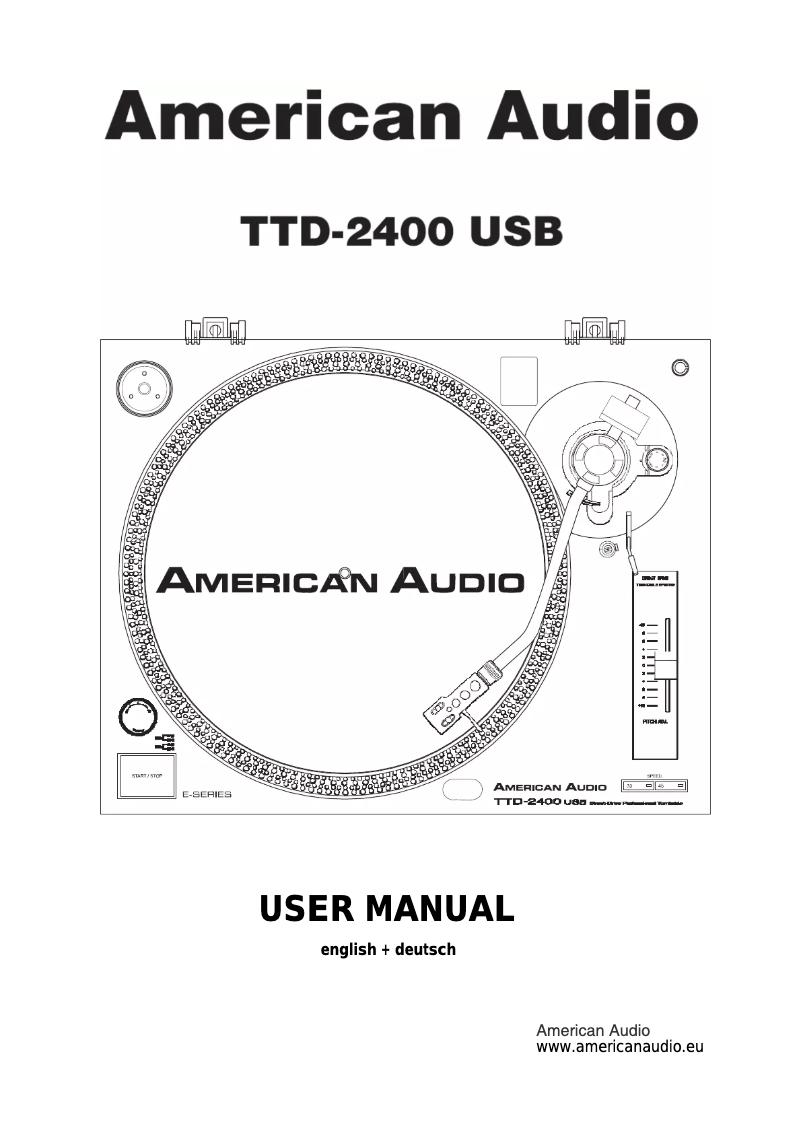 Imagen de la primera página del manual del dispositivo TTD-2400 USB